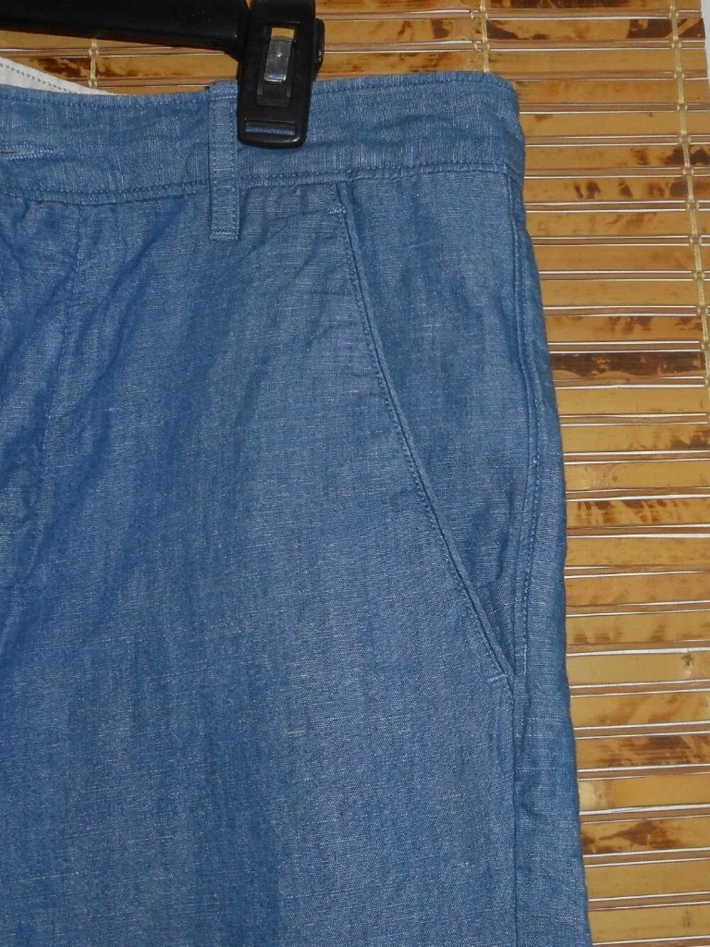 Men's Levi's Shorts Blue Chambray Flat Front Button Fly Shorts *Tag Size: W30